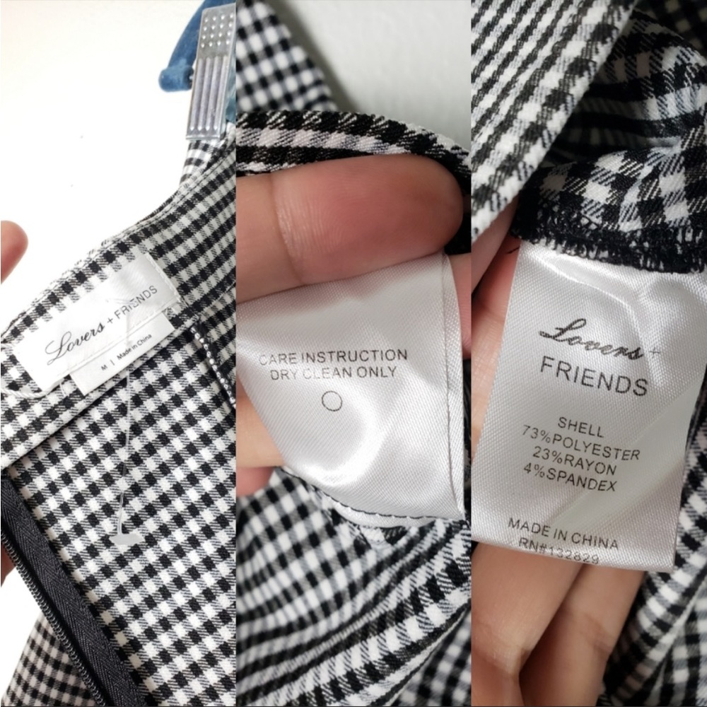 NEW Lovers + friends Gingham mini dress - Picture 9 of 9